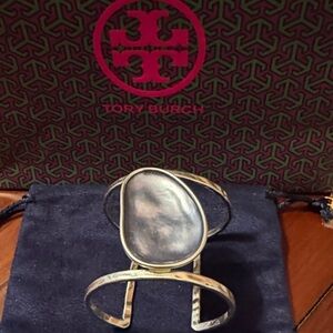 Tory Burch Gold and Silver Cuff Bracelet